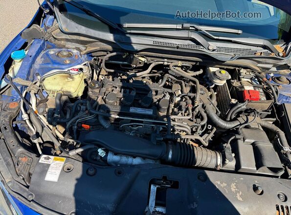 2HGFC1F44GH640415 2016 HONDA CIVIC Blue Widok wnętrza z przodu