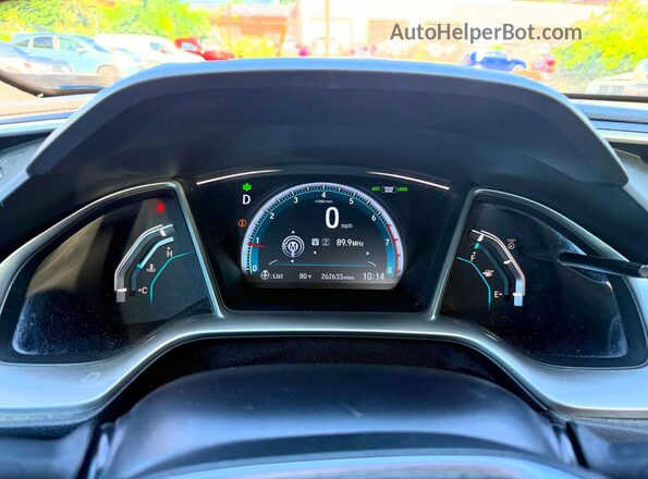 2HGFC1F44GH640415 2016 HONDA CIVIC Blue Widok deski rozdzielczej