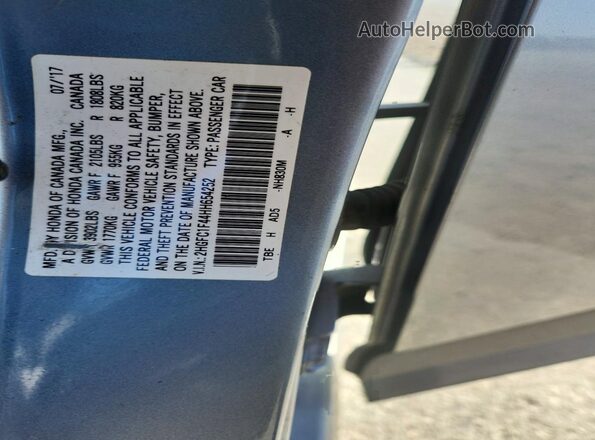 2HGFC1F44HH654252 2017 HONDA CIVIC Silver Vista del compartimento del motor