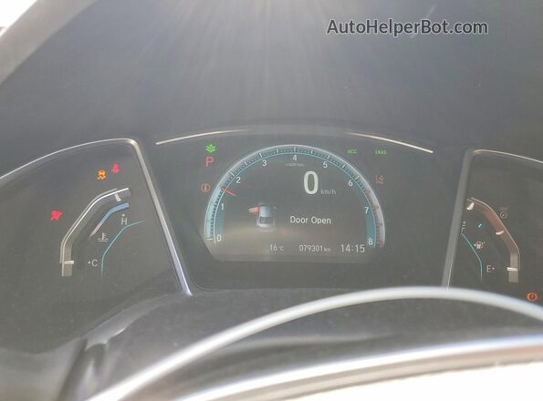 2HGFC1F45GH105819 2016 HONDA CIVIC Gray ხელსაწყოთა პანელის ხედი