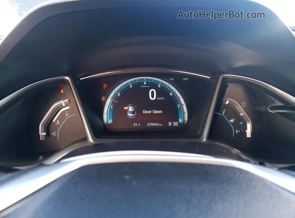 2HGFC1F49GH104995 2016 HONDA CIVIC Black Instrument cluster view