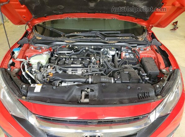 2HGFC1F70HH640066 2017 HONDA CIVIC Red Rear interior view