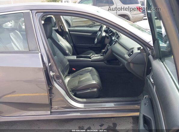 2HGFC1F70HH644926 2017 HONDA CIVIC Серый Вид салона спереди