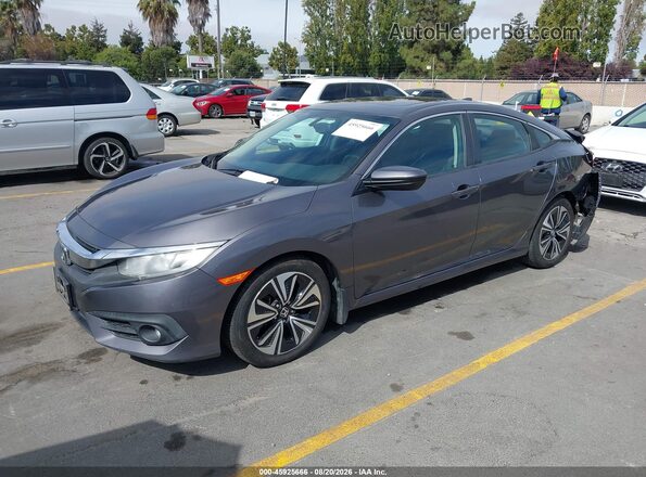 2HGFC1F70HH644926 2017 HONDA CIVIC Серый Передняя левая четверть