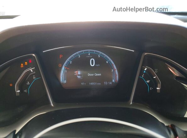 2HGFC1F72GH636891 2016 HONDA CIVIC Black ხელსაწყოთა პანელის ხედი