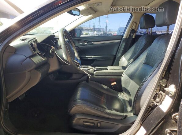 2HGFC1F72GH636891 2016 HONDA CIVIC Black წინა სალონის ხედი