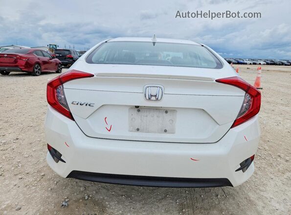 2HGFC1F72JH645887 2018 HONDA CIVIC White Հետևի տեսք