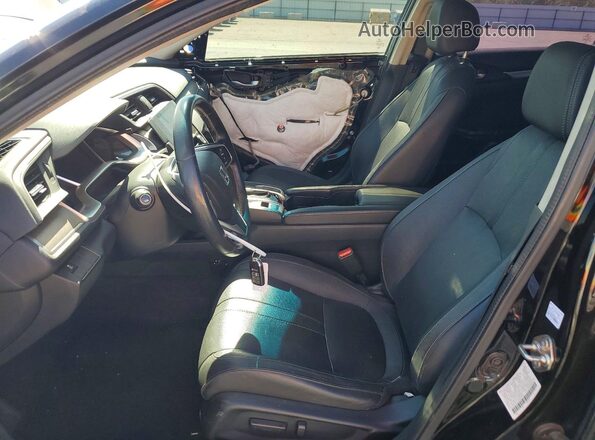 2HGFC1F73HH639459 2017 HONDA CIVIC Черный Вид салона спереди