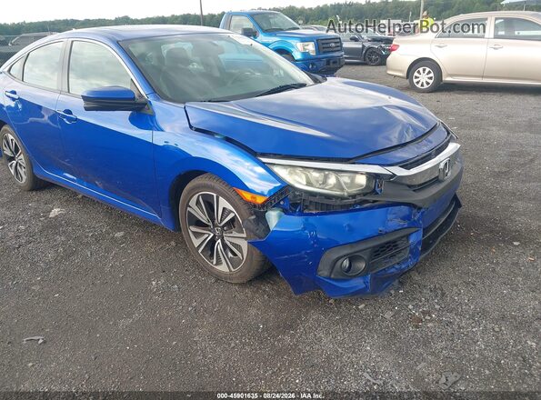 2HGFC1F74GH657872 2016 HONDA CIVIC Синий Вид спереди