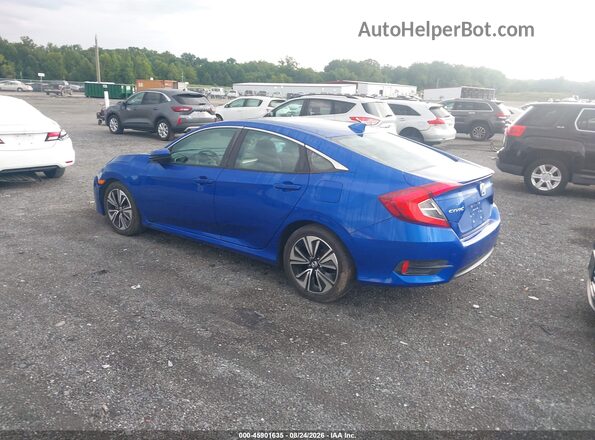 2HGFC1F74GH657872 2016 HONDA CIVIC Синий Задняя левая четверть