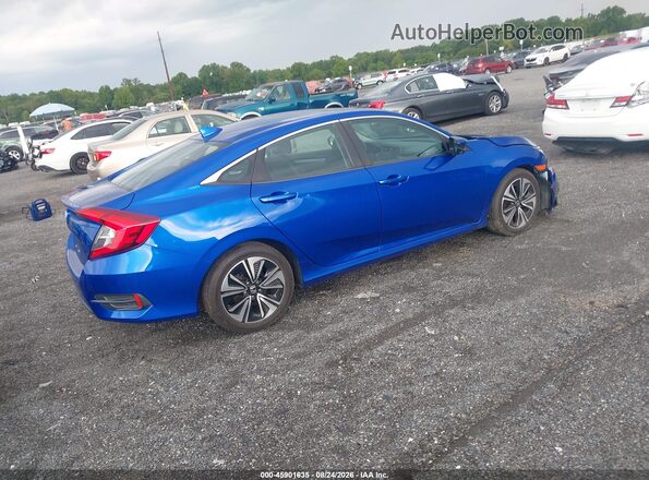 2HGFC1F74GH657872 2016 HONDA CIVIC Синий Задняя правая четверть