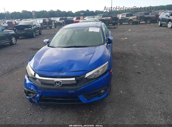 2HGFC1F74GH657872 2016 HONDA CIVIC Синий Вид щитка приборов