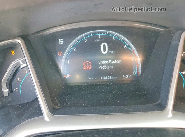 2HGFC1F76GH636098 2016 HONDA CIVIC Black Instrument cluster view