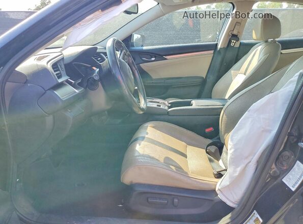 2HGFC1F76GH636098 2016 HONDA CIVIC Black Front interior view