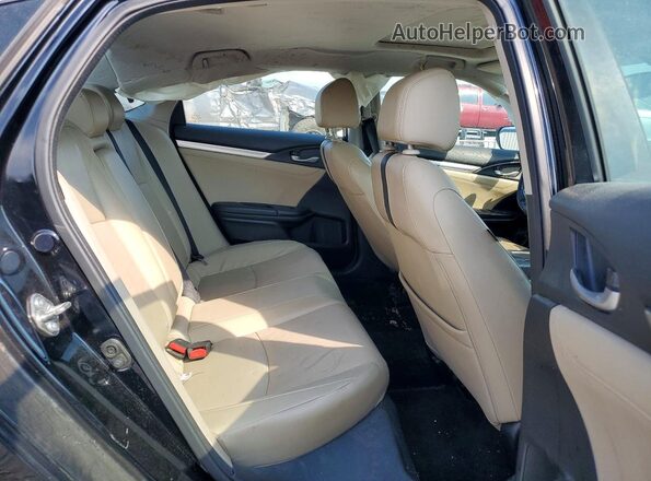 2HGFC1F76GH636098 2016 HONDA CIVIC Black Rear seats view