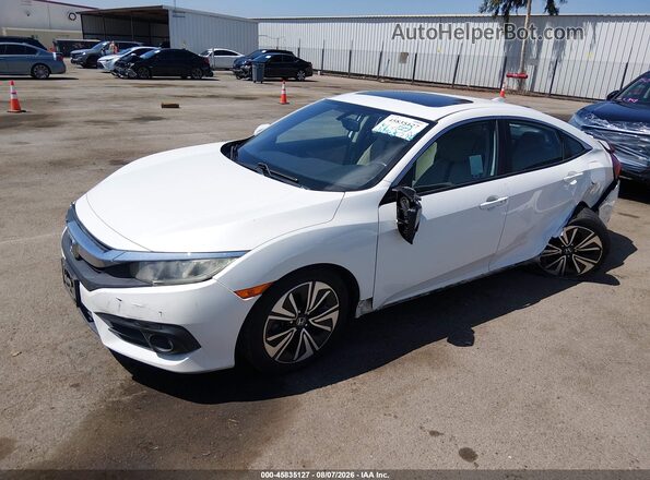 2HGFC1F76GH642533 2016 HONDA CIVIC White წინა მარცხენა ხედი სამი მეოთხედიდან