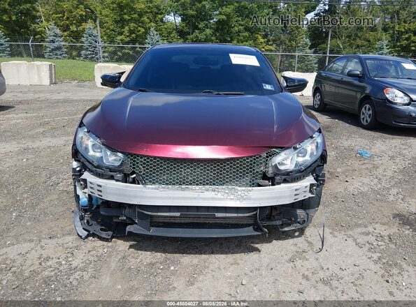 2HGFC1F76HH653050 2017 HONDA CIVIC Red ხელსაწყოთა პანელის ხედი