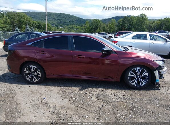 2HGFC1F76HH653050 2017 HONDA CIVIC Red უკანა სალონის ხედი