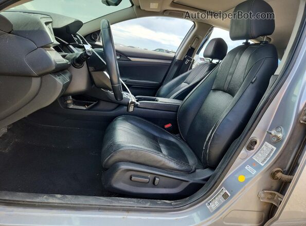 2HGFC1F78GH642243 2016 HONDA CIVIC Gray Widok wnętrza z przodu