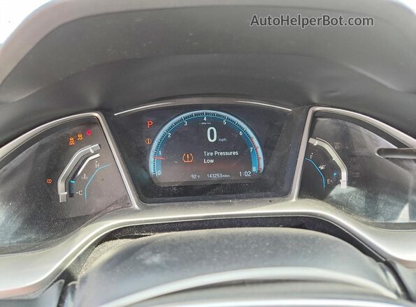 2HGFC1F78GH642243 2016 HONDA CIVIC Gray Widok zestawu wskaźników