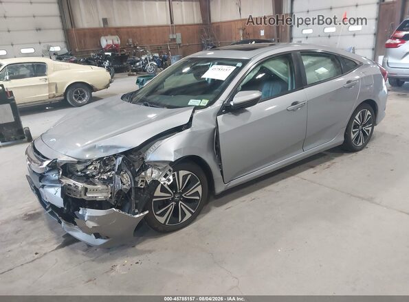 2HGFC1F78GH653890 2016 HONDA CIVIC Silver Առջևի ձախ երեք քառորդ տեսարան