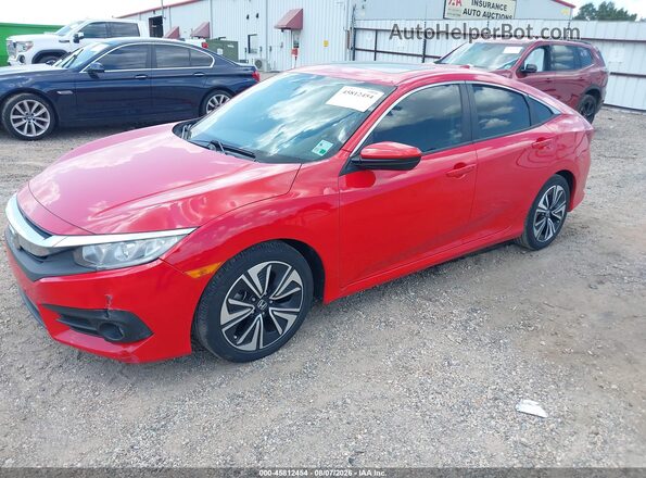 2HGFC1F78HH637383 2017 HONDA CIVIC Red Front left