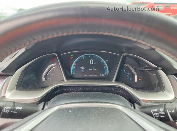 2HGFC1F78HH655754 2017 HONDA CIVIC Gray ხელსაწყოთა პანელის ხედი
