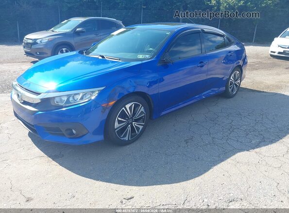 2HGFC1F79HH641328 2017 HONDA CIVIC Синий Передняя левая четверть