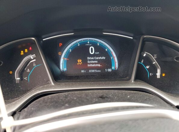 2HGFC1F79HH644102 2017 HONDA CIVIC Gray Սարքավորումների վահանակի տեսք