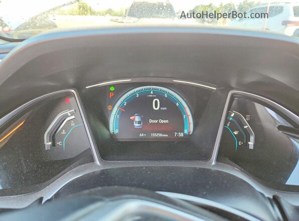 2HGFC1F79HH652216 2017 HONDA CIVIC White Вид щитка приладів