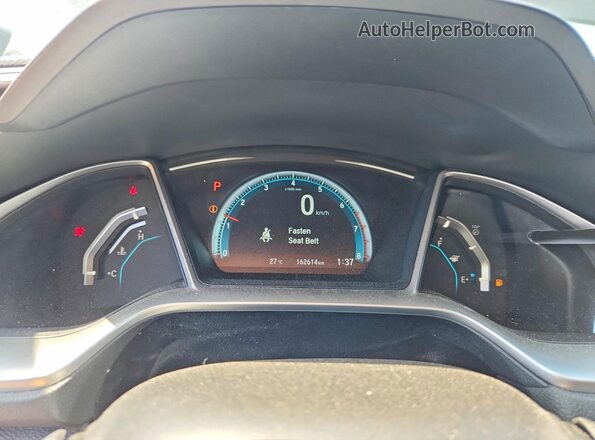 2HGFC1F90GH113046 2016 HONDA CIVIC Black Սարքավորումների վահանակի տեսք