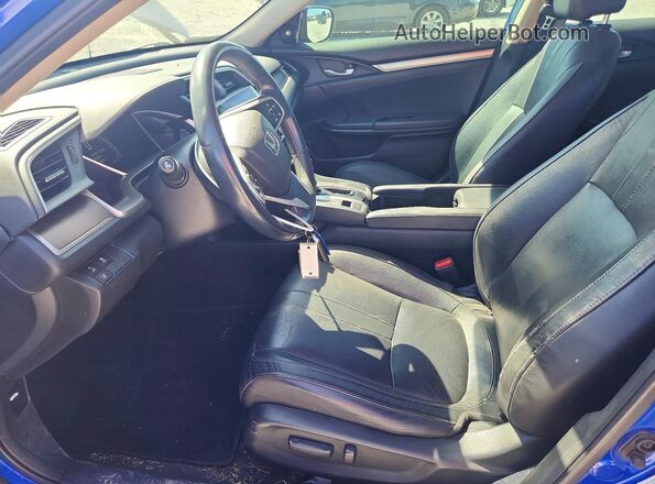 2HGFC1F90GH644148 2016 HONDA CIVIC Синий Вид салона спереди