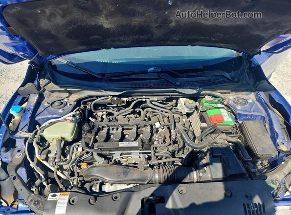 2HGFC1F90GH644148 2016 HONDA CIVIC Синий Вид задней части салона