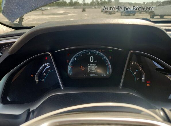 2HGFC1F90GH644148 2016 HONDA CIVIC Синий Вид щитка приборов