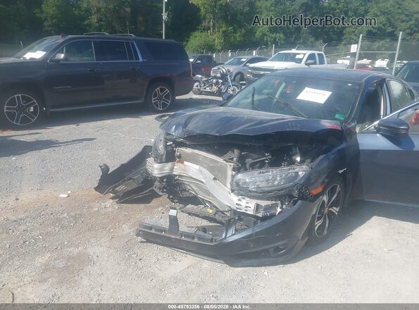2HGFC1F90HH653806 2017 HONDA CIVIC Blue Front view