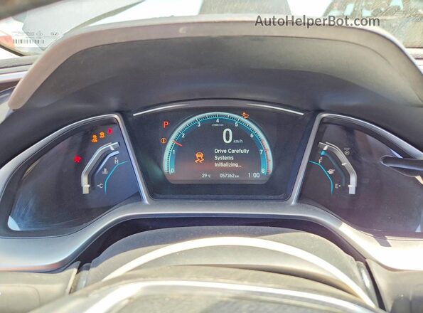 2HGFC1F90JH102751 2018 HONDA CIVIC Серебряный Вид щитка приборов