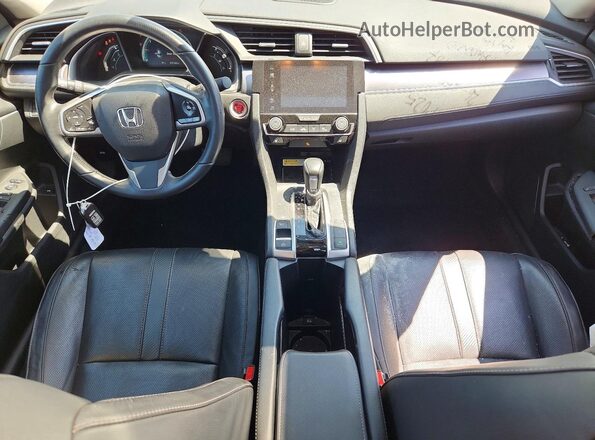 2HGFC1F90JH102751 2018 HONDA CIVIC Серебряный Вид панели приборов