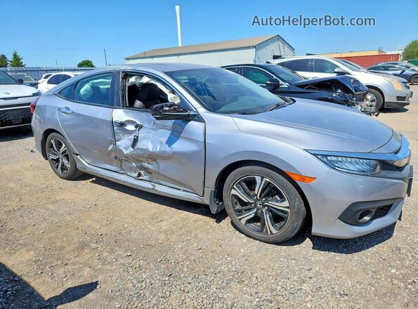2HGFC1F90JH102751 2018 HONDA CIVIC Серебряный Передняя правая четверть