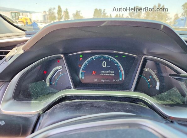 2HGFC1F91HH647478 2017 HONDA CIVIC Black ხელსაწყოთა პანელის ხედი