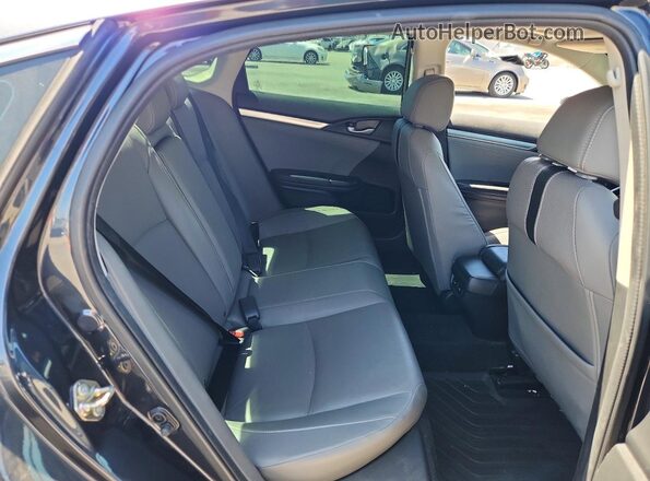 2HGFC1F91HH647478 2017 HONDA CIVIC Black უკანა სავარძლების ხედი