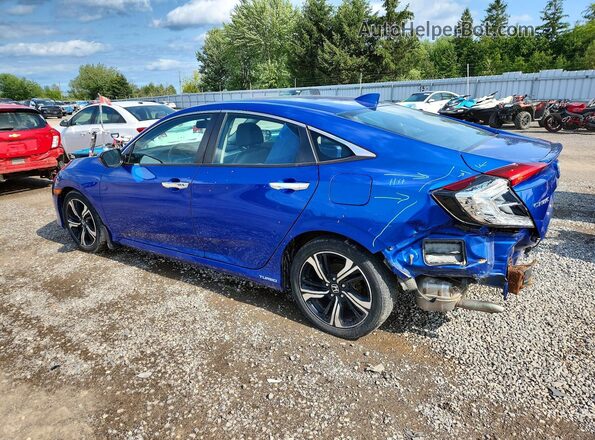 2HGFC1F92HH110473 2017 HONDA CIVIC Blue Trasero izquierdo