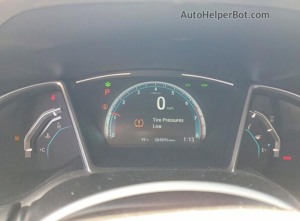 2HGFC1F92HH654326 2017 HONDA CIVIC Gray Вид щитка приладів