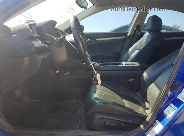 2HGFC1F92JH103819 2018 HONDA CIVIC Blue Вид салону спереду