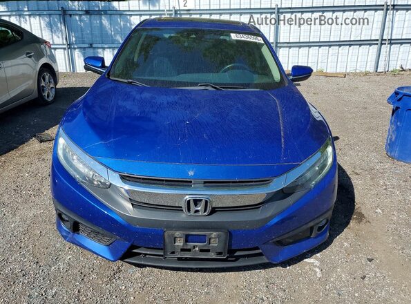 2HGFC1F92JH103819 2018 HONDA CIVIC Blue Вид спереду