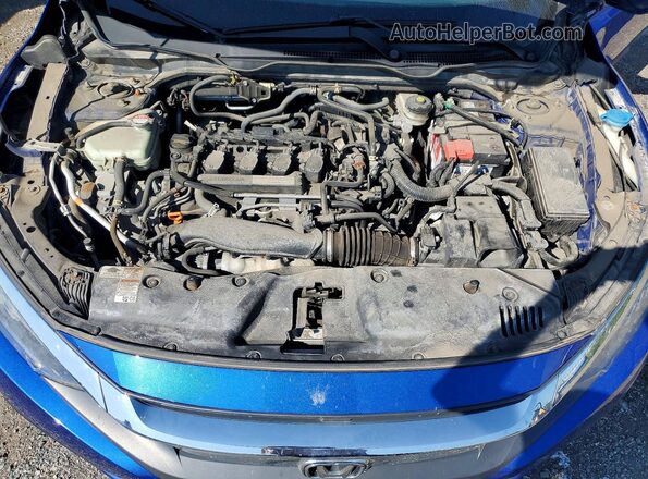 2HGFC1F92JH103819 2018 HONDA CIVIC Blue Вид задньої частини салону