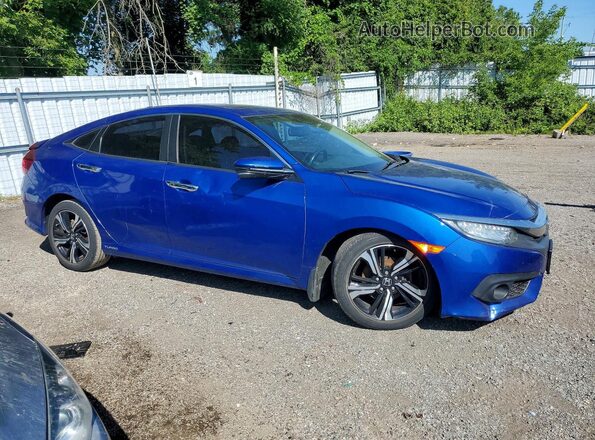 2HGFC1F92JH103819 2018 HONDA CIVIC Blue Передня права чверть