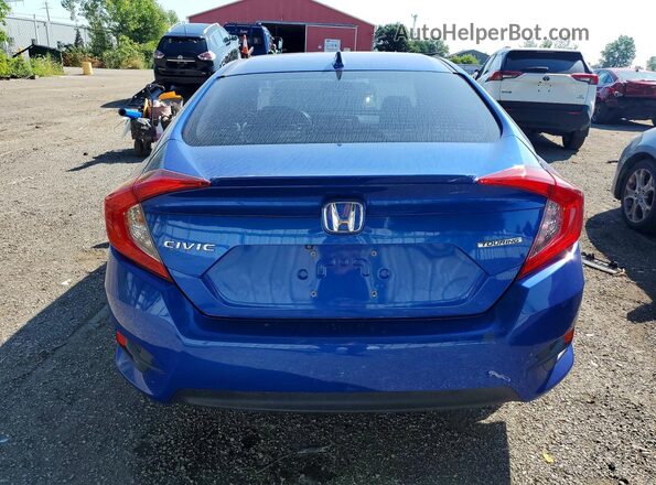 2HGFC1F92JH103819 2018 HONDA CIVIC Blue Вид ззаду