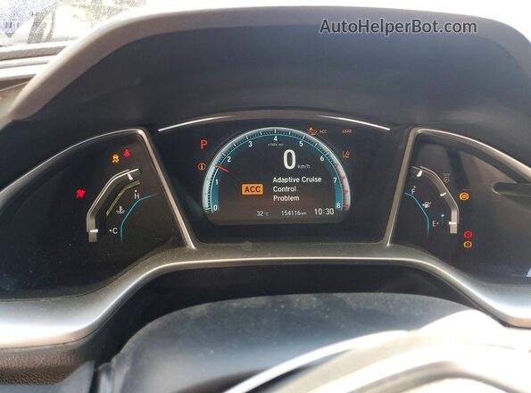 2HGFC1F92JH103819 2018 HONDA CIVIC Blue Вид щитка приладів