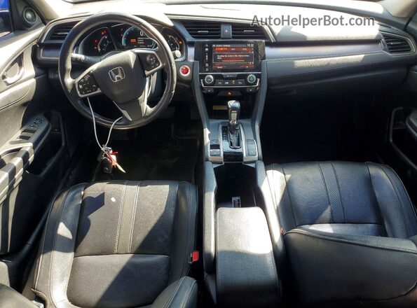 2HGFC1F92JH103819 2018 HONDA CIVIC Blue Вид панелі приладів