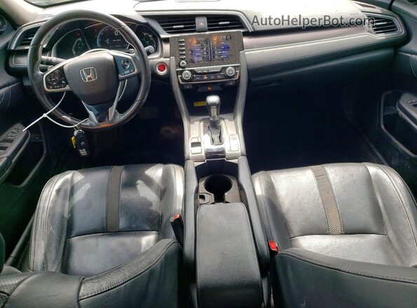 2HGFC1F92KH106723 2019 HONDA CIVIC Black Dashboard view